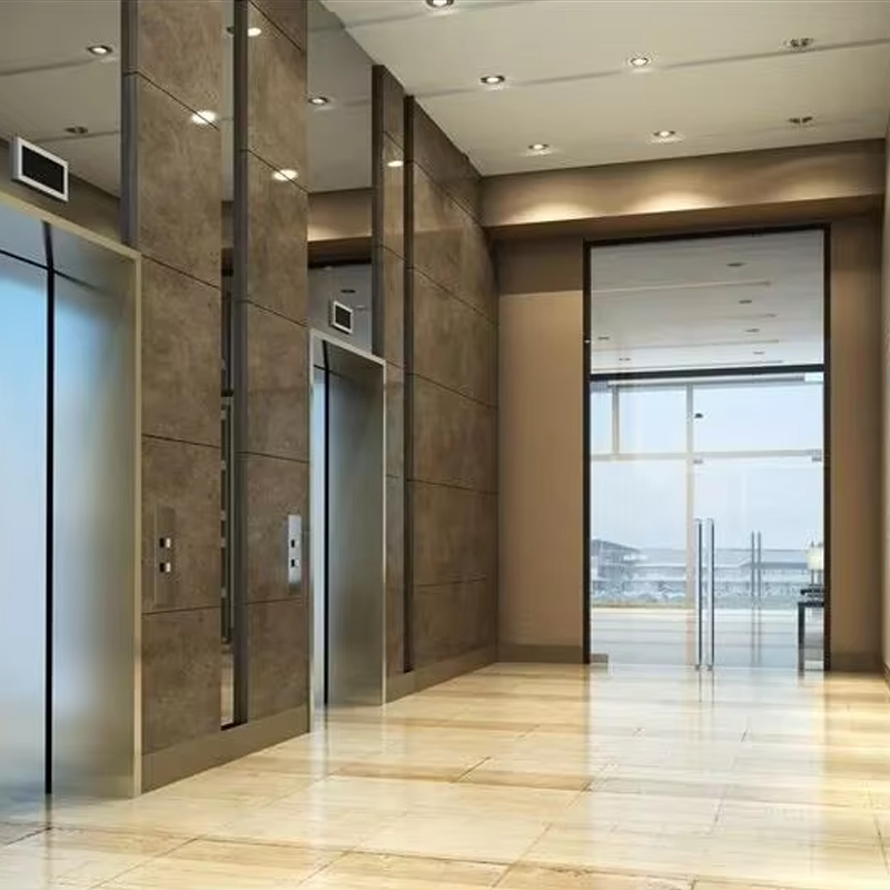 VTEP105 Ascensores Thang máy chở khách dân dụng sang trọng Gearless AC Im lặng PVC hiệu quả và phong cách
