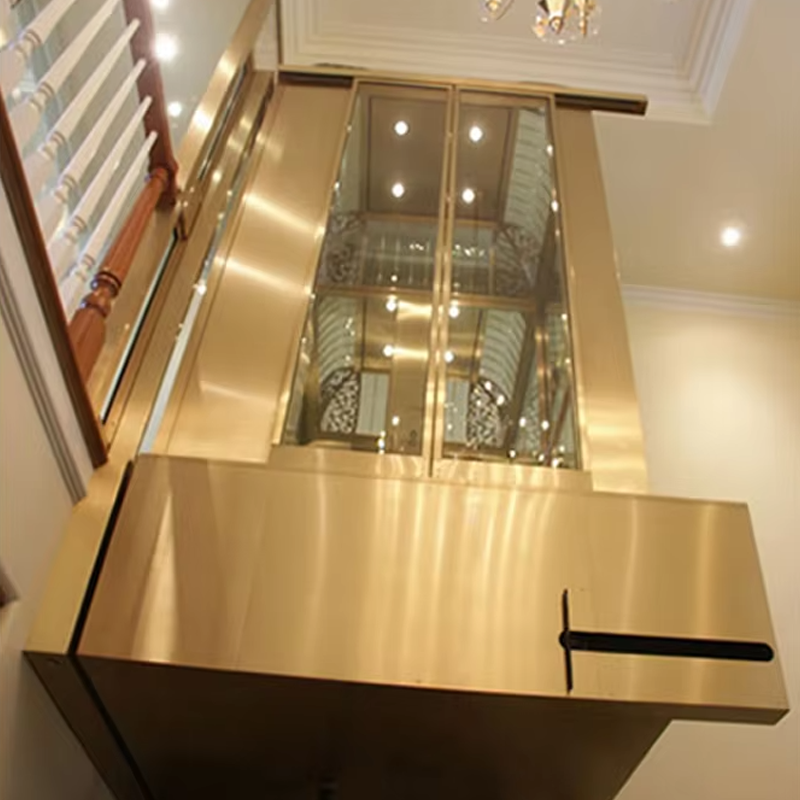VTEV104 Ascensores Thang máy biệt thự bằng thép không gỉ sang trọng dành cho gia đình