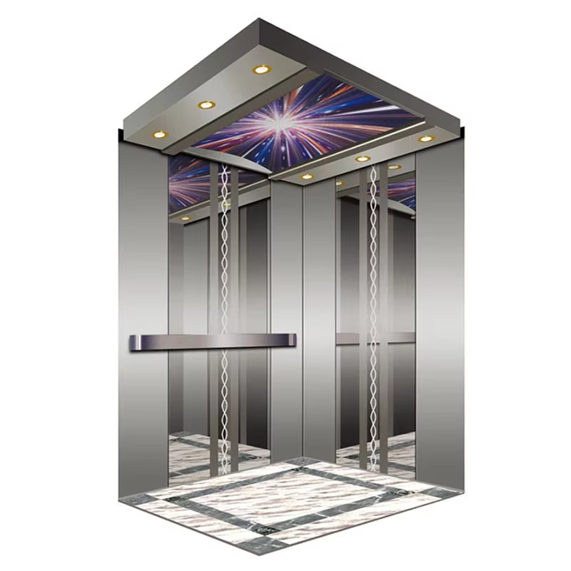 VTSP125 Cabin thang máy chở khách tùy chỉnh Kết cấu bằng thép không gỉ Tính năng tiếng ồn thấp Bảo hành 1 năm Nhiều tùy chọn hoàn thiện