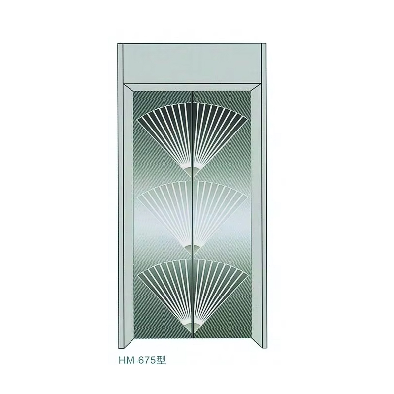 Hệ thống cửa thang máy chất lượng cao VTSP204 Bảng điều khiển cửa bằng kính sơn bằng thép không gỉ