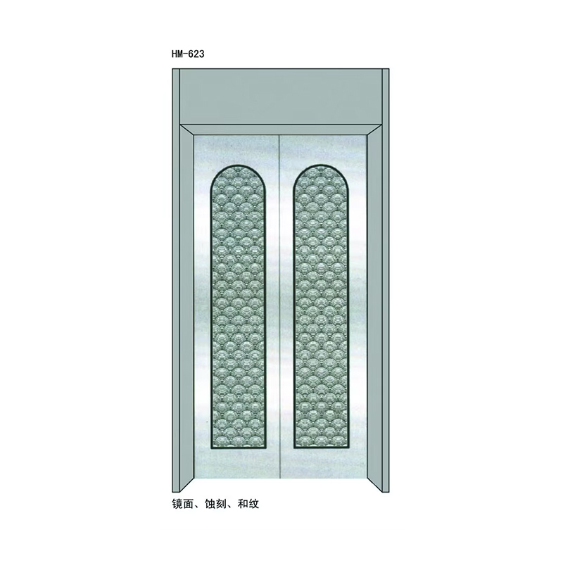Hệ thống cửa thang máy chất lượng cao VTSP204 Bảng điều khiển cửa bằng kính sơn bằng thép không gỉ