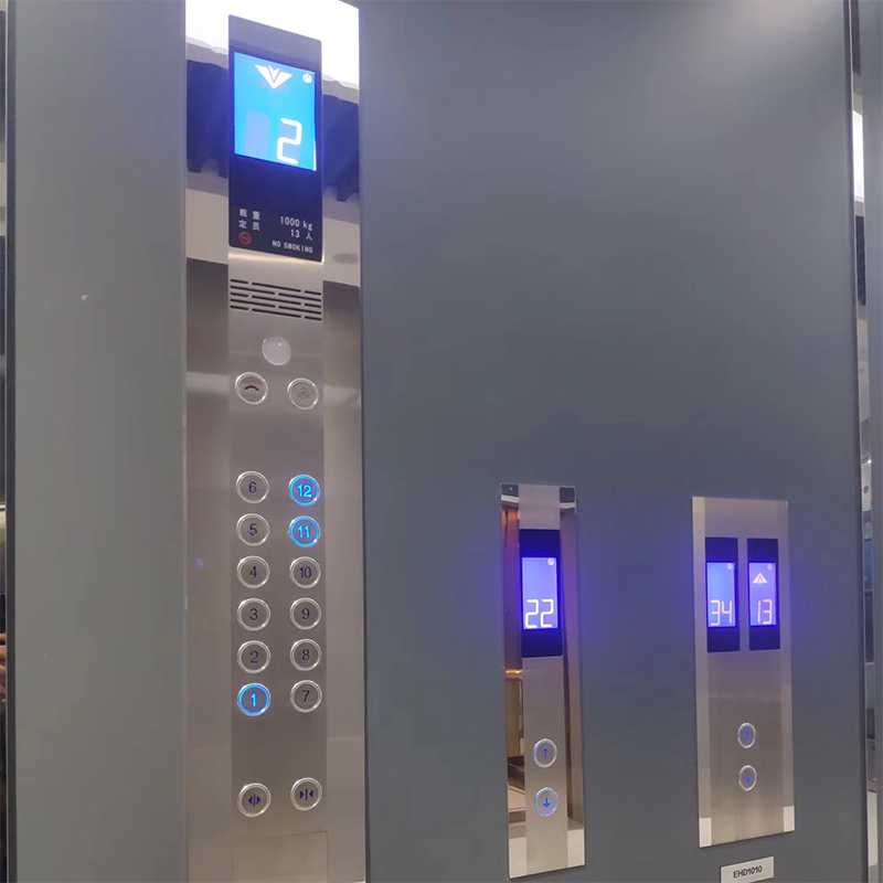 VTSP333 Thang máy bằng thép không gỉ hiện đại gắn trên tường Màn hình cảm ứng Cop và Lop