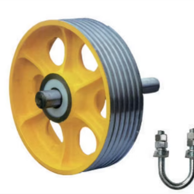 Bánh xe ròng rọc đối trọng thang máy VTSP271 Bánh xe làm lệch hướng bằng gang