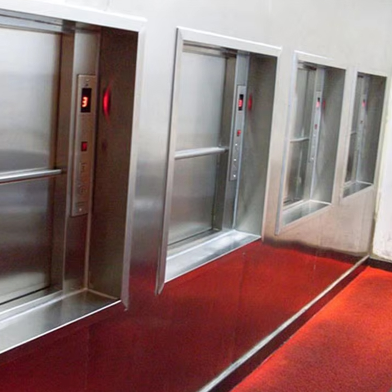 Xe nâng Dumbwaiter AC không hộp số VTEF108 có sàn PVC dành cho dịch vụ bếp nhà hàng và khách sạn