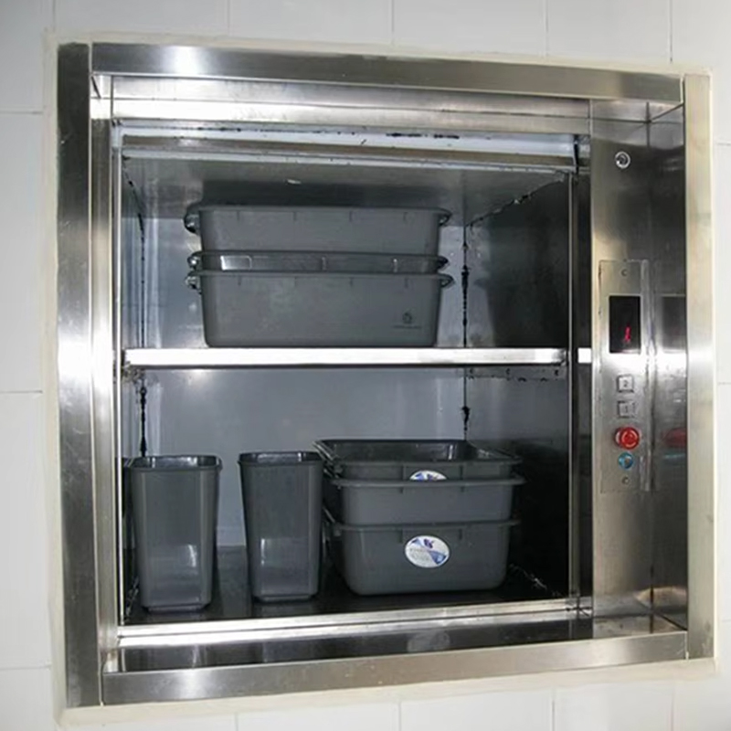 Xe nâng Dumbwaiter AC không hộp số VTEF108 có sàn PVC dành cho dịch vụ bếp nhà hàng và khách sạn