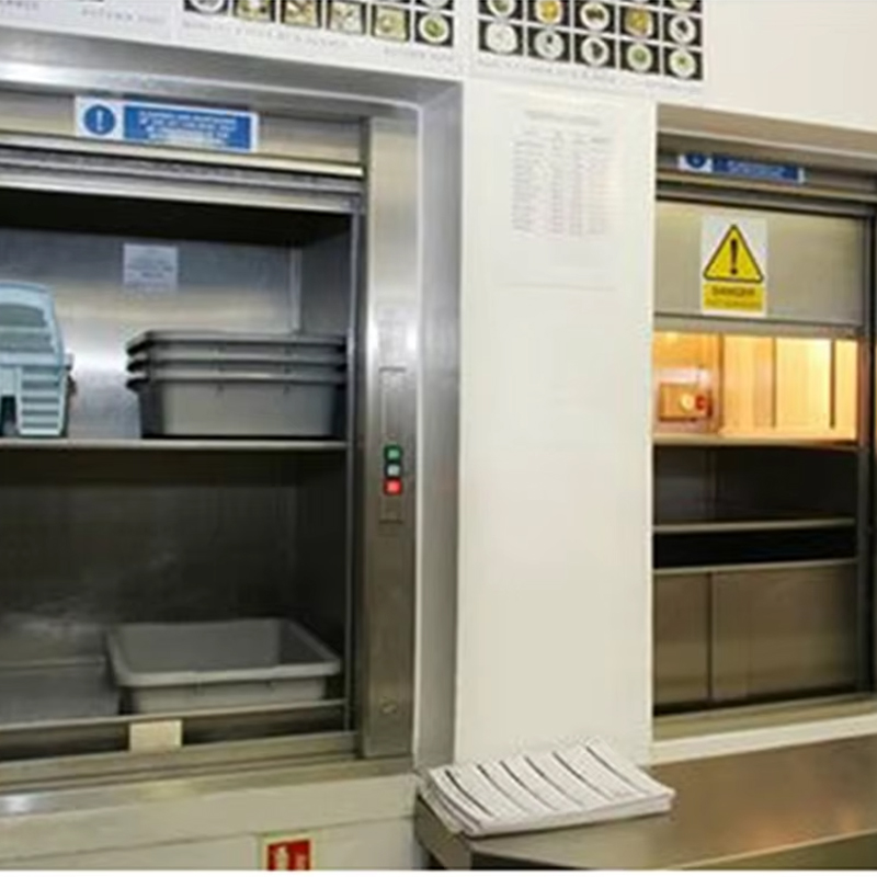 Xe nâng Dumbwaiter AC không hộp số VTEF108 có sàn PVC dành cho dịch vụ bếp nhà hàng và khách sạn