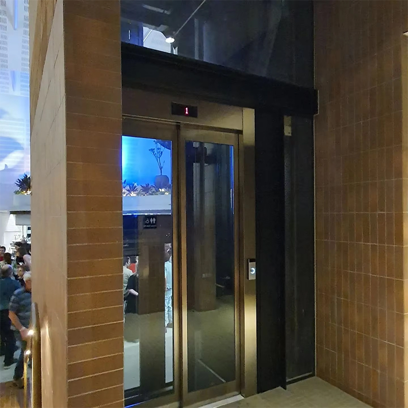VTEP119 Ascensores Thang máy chở khách Máy điều hòa không hộp số cho các tòa nhà nhiều tầng Thép không gỉ được chứng nhận ISO 9001 Lắp đặt dễ dàng