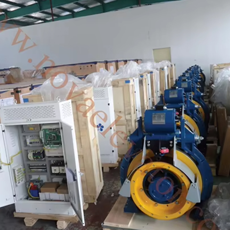 Máy kéo không hộp số VTSP227 41G-F180 VVVF AC220_380 320-630kg Công suất 1,00-2,00m_s Tốc độ Tòa nhà văn phòng bằng thép không gỉ