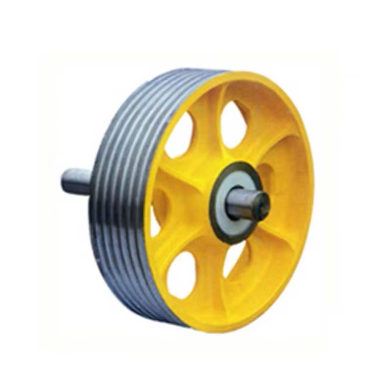 Thang máy VTSP272 Thang máy bằng gang đúc Thang máy kéo ròng rọc Bánh xe làm lệch hướng cho thang máy thương mại_Lifts