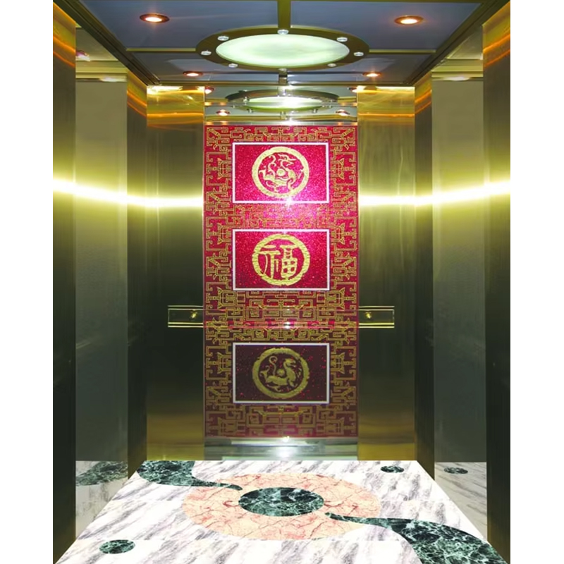 Bộ phận thang máy VTSP132 Thiết kế hiện đại Cabin thang máy bằng thép không gỉ Kích thước tùy chỉnh cho các dự án dân cư & thương mại
