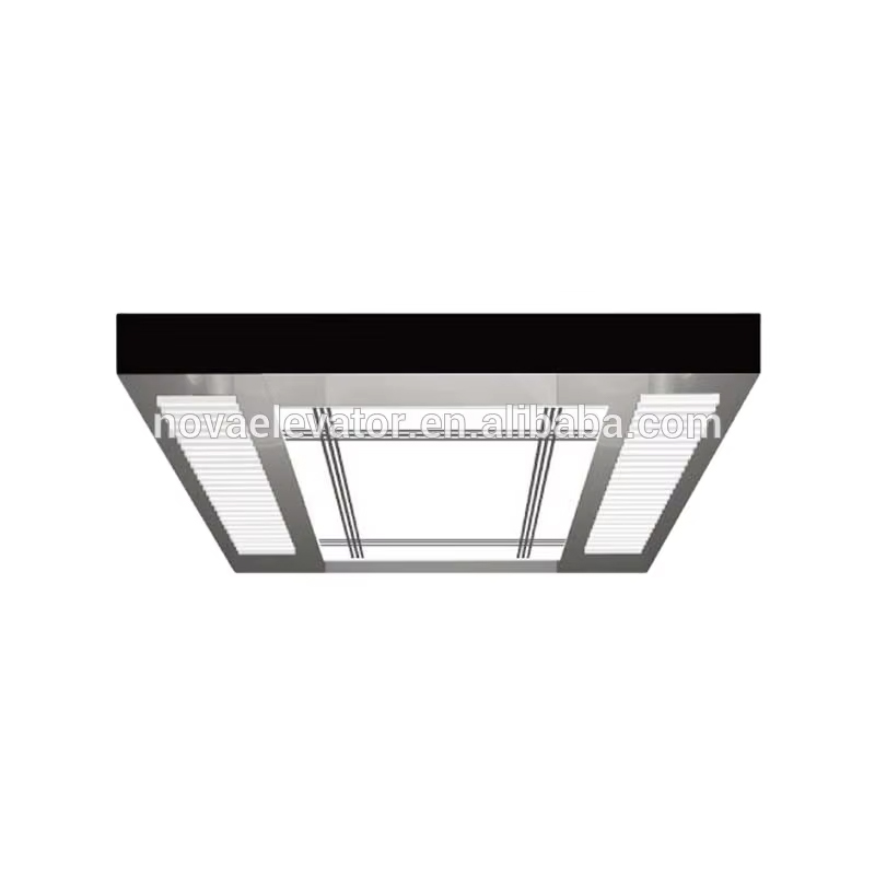 Cabin thang máy VTSP140 Phụ tùng nội thất Cabin thang máy Trần thép không gỉ Thiết kế trần nâng hiện đại