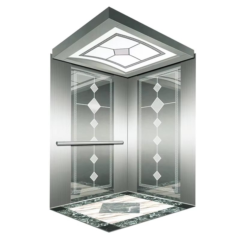 Bộ phận & phụ kiện thang máy VTSP136 Cabin nâng hành khách có đèn LED và trang trí cao cấp