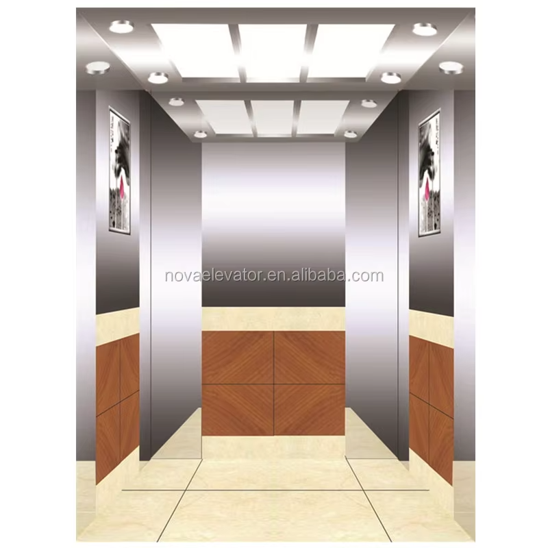 Bộ phận & phụ kiện thang máy VTSP128 Cabin thang máy quan sát cao cấp với vách kính hoàn toàn