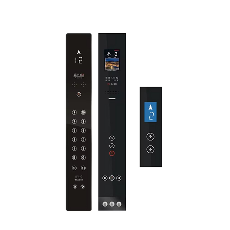 VTSP345 Giá xuất xưởng Thiết kế hiện đại Bảng điều khiển cửa thang máy bằng thép không gỉ có nút thang máy gắn trên tường COP LOP